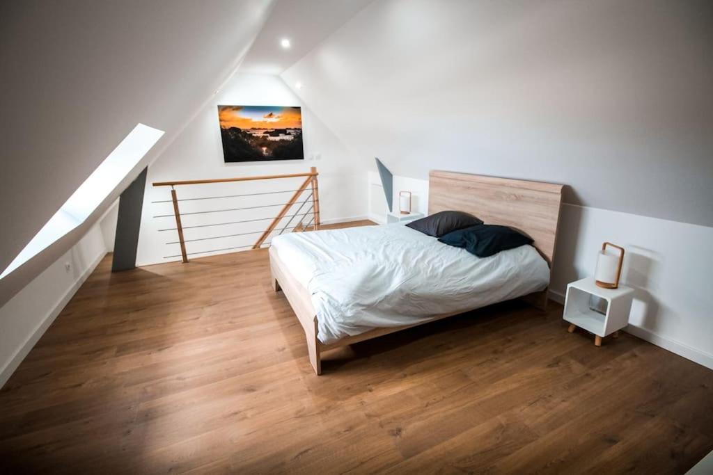 Appart-Duplex Vue Mer Panoramique Balcon & Piscine Proche Commerce Penmarcʼh Exterior foto
